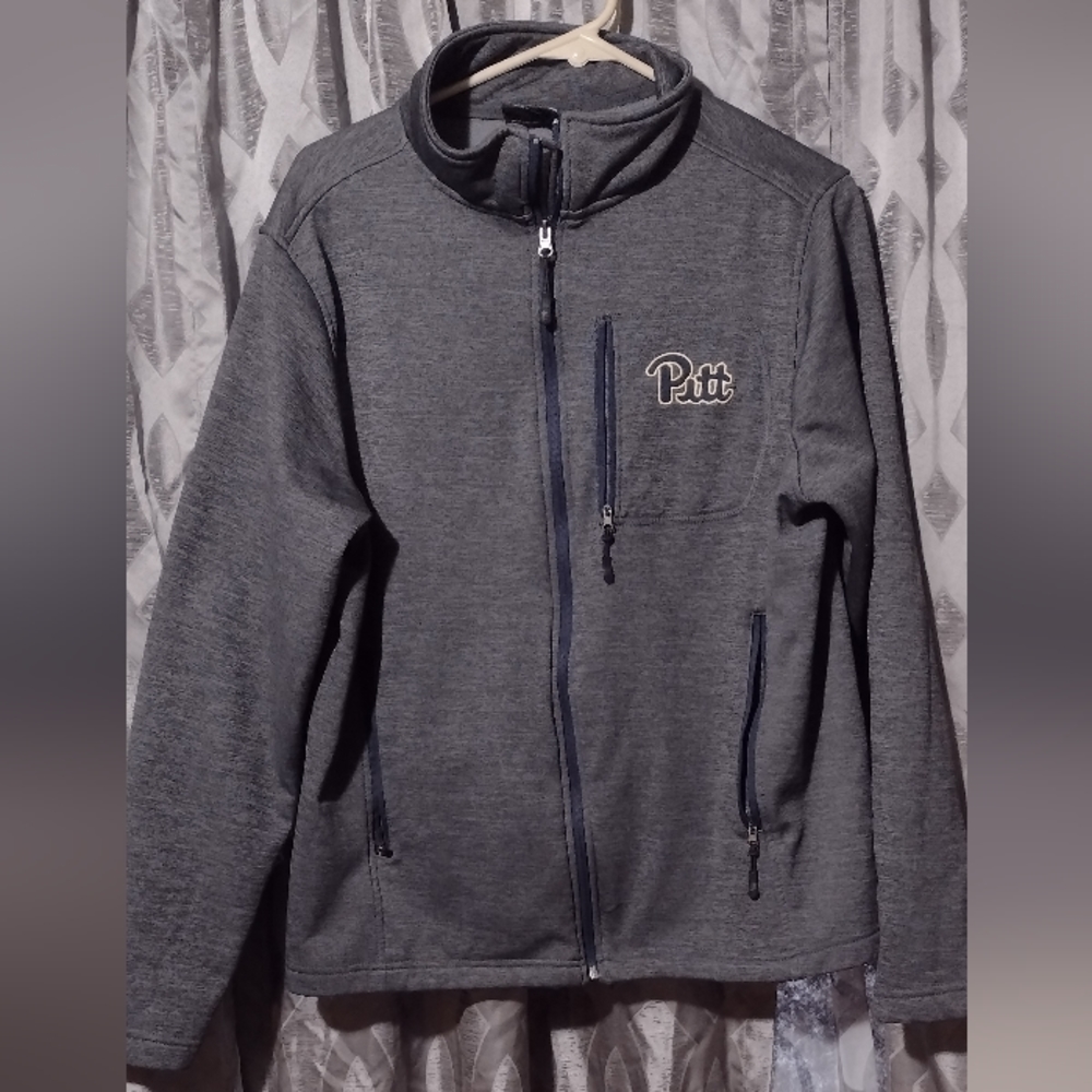 Colosseum gray PITT PANTHERS small zip up jacket